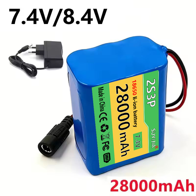 Fishing Boat Navigation Light - 8,4V 28Ah 2s3p 18650 Lithium-Akku, integriertes
